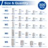 MroMax Stainless Steel Set Screws Assortment Kit 300 Pcs-2