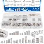 MroMax Stainless Steel Set Screws Assortment Kit 300 Pcs-0