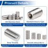 MroMax Stainless Steel Set Screws Assortment Kit 300 Pcs-3