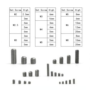 Aitoper 304 Stainless Steel Set Screws Assortment Kit-0