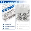 MroMax Stainless Steel Set Screws Assortment Kit 300 Pcs-5