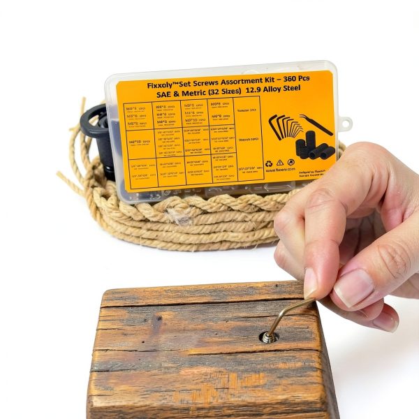 FIXXELY Set Screws High Strength Alloy Steel Kit-6