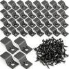 Ferraycle Z Clips Steel Table Fasteners Black 100 Pieces-0