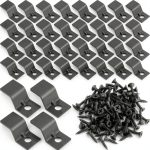 Ferraycle Z Clips Steel Table Fasteners Black 100 Pieces-0