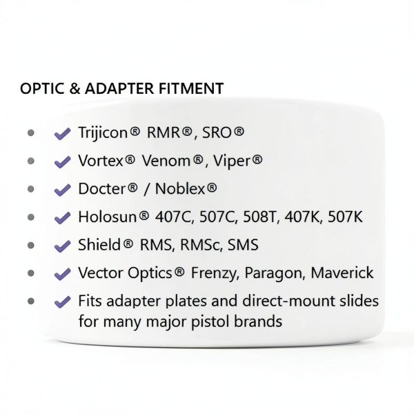TSA Optic Mount Screws Carbon Steel Threadlocker Set-5