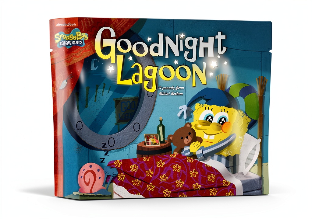 Child reading SpongeBob SquarePants Kindle Book on a tablet in a bright living room