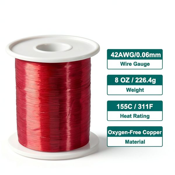 MECCANIXITY Magnet Wire 42-16 AWG Enamel Copper Coil 155C Rating-1