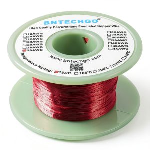 BNTECHGO Red Enamel Magnet Wire 30AWG 4oz 840ft Copper Coil-0