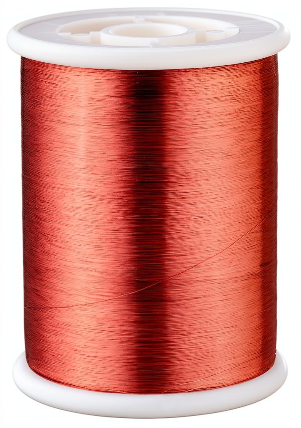 Magnet Wire, Enameled Copper Wire, 42 AWG, 1.0 Lbs, 51313' Length, 0.0026" Diameter, Red-0