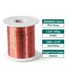 Magnet Wire 36 AWG Enamelled Copper by MECCANIXITY – 1lb 155°C Coil-1