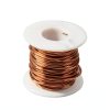 Fielect 0.38mm Inner Dia Magnet Wire Enameled Copper Wire Winding Coil 49.2Ft Length QA-1-155 2UEW Model Widely Used for A Variety of Motors-0