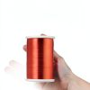 Magnet Wire, Enameled Copper Wire, 42 AWG, 1.0 Lbs, 51313' Length, 0.0026" Diameter, Red-1